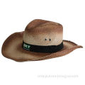 Cowboy Hat with Eyelets, Headband and Logo Printing, Made of PaperNew